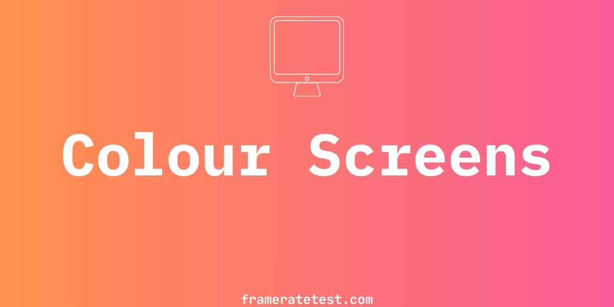 Long Screen One Color Color Screens - Full Screen Color Display Tools