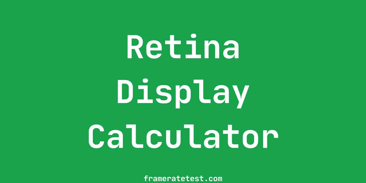 Calculadora de PPI - Pixels por Polegada em Telas (Retina Display)